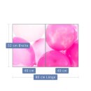 Herdabdeckplatte Ceran 2-Teilig 2x40x52 Abstrakt Pink...