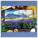 Herdabdeckplatte Ceran 2-Teilig 2x40x52 Lavendel Blau...