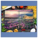 Herdabdeckplatte Ceran 2-Teilig 2x40x52 Natur Violett...