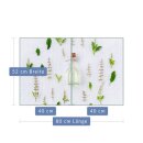 Herdabdeckplatte Ceran 2-Teilig 2x40x52 Pflanzen...