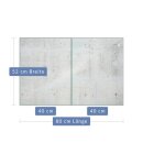 Herdabdeckplatte Ceran 2-Teilig 2x40x52 Abstrakt Weiß Abdeckung Spritzschutz