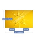 Herdabdeckplatte Ceran 2-Teilig 2x40x52 Abstrakt Gelb...