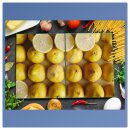 Herdabdeckplatte Ceran 2-Teilig 2x40x52 Zitronen Gelb...