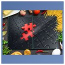 Herdabdeckplatte Ceran 2-Teilig 2x40x52 Puzzle Schwarz...