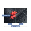 Herdabdeckplatte Ceran 2-Teilig 2x40x52 Puzzle Schwarz...