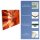 Herdabdeckplatte Ceran 2-Teilig 2x40x52 Abstrakt Orange Abdeckung Spritzschutz