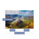 Herdabdeckplatte Ceran 2-Teilig 2x40x52 Landschaft Bunt...