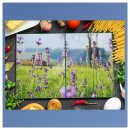 Herdabdeckplatte Ceran 2-Teilig 2x40x52 Lavendel Violett...