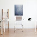 Glas-Magnettafel 60x80 Pinnwand Wand mit Zubehör Whiteboard Jeans Blau Büro