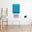 Glas-Magnettafel Blau 60x80 Pinnwand Wand mit Zubeh&ouml;r Whiteboard K&uuml;che B&uuml;ro Deko