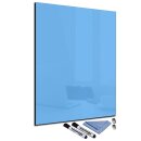 Glas-Magnettafel Blau 60x80 Pinnwand Wand mit...