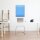 Glas-Magnettafel Blau 60x80 Pinnwand Wand mit Zubehör Whiteboard Küche Büro Deko