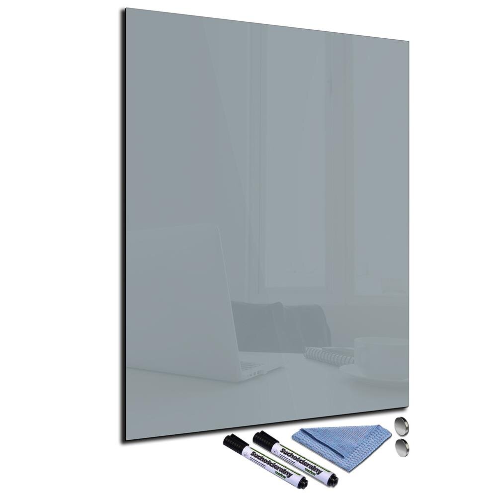 Glas-Magnettafel 30x80 Pinnwand Wand mit Zubehör Whiteboard Küche Deko Office 