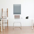 Glas-Magnettafel Grau 60x80 Pinnwand Wand mit Zubehör Whiteboard Küche Büro Deko