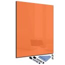 Glas-Magnettafel Orange 60x80 Pinnwand Wand mit...