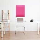 Glas-Magnettafel Pink 60x80 Pinnwand Wand mit Zubehör Whiteboard Küche Büro Deko