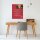Glas-Magnettafel Rot 60x80 Pinnwand Wand mit Zubehör Whiteboard Küche Büro Tafel