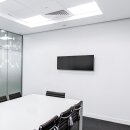 Glas-Magnettafel 30x80 Pinnwand Wand mit Zubehör Whiteboard Küche Büro Schwarz