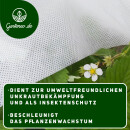 Gartenvlies Unkrautvlies 30g/m2 Pflanzvlies Winterschutz Schutz 8m2 (5mx1,6m)