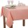 Tischdecke Abwaschbares Tischtuch Schmutzabweisend Tischdeko 70x70cm Lachs Rosa