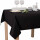 Tischdecke Abwaschbares Tischtuch Schmutzabweisend Tischdeko 70x70cm Schwarz