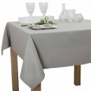 Tischdecke Abwaschbares Tischtuch Schmutzabweisend Wasserabweisend 90x90cm Grau