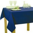 Tischdecke Abwaschbares Tischtuch Schmutzabweisend Tischdeko 90x90cm Dunkelblau