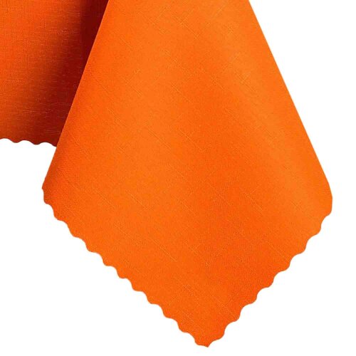 Tischdecke Abwaschbares Tischtuch Schmutzabweisend Wasserabweisend 90x90 Orange