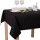 Tischdecke Abwaschbares Tischtuch Schmutzabweisend Tischdeko 90x140cm Schwarz