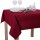 Tischdecke Abwaschbares Tischtuch Schmutzabweisend Tischdeko 110x160cm Dunkelrot