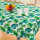 Tischdecke Abwaschbares Tischtuch Leinenoptik Schmutzabweisend 40x80cm Grün