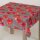 Tischdecke Abwaschbares Tischtuch Leinenoptik Schmutzabweisend 90x140 Rot Ostern