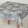 Tischdecke Abwaschbares Tischtuch Leinenoptik Schmutzabweisend 90x140cm Grau