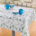 Tischdecke Abwaschbares Tischtuch Leinenoptik Schmutzabweisend 120x160cm Weiß