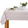 Tischdecke Abwaschbares Tischtuch Leinenoptik Schmutzabweisend 120x220cm Beige