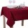 Tischdecke Abwaschbares Tischtuch Schmutzabweisend Tischdeko 130x160cm Dunkelrot