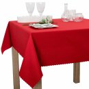 Tischdecke Abwaschbares Tischtuch Schmutzabweisend Wasserabweisend 130x170cm Rot