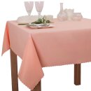 Tischdecke Abwaschbares Tischtuch Schmutzabweisend Tischdeko 140x180 Lachs Rosa