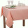 Tischdecke Abwaschbares Tischtuch Schmutzabweisend Tischdeko 140x220cm Rosa