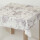 Tischdecke Abwaschbares Tischtuch Leinenoptik Schmutzabweisend 140x180cm Weiß