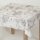 Tischdecke Abwaschbares Tischtuch Leinenoptik Schmutzabweisend 140x220cm Weiß