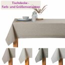 Tischdecke Baumwolle Tischtuch in Leinenoptik...