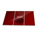 Herdabdeckplatte Ceran 3-teilig 90x52 Rot Obst...