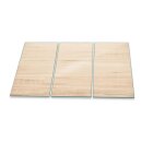 Herdabdeckplatte Ceran 3-teilig 90x52 Beige Holz...