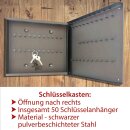 Schlüsselkasten Schlüsselaufbewahrungsbox Magnettafel 30x30 Braun Holz Glas Deko