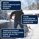 Schneeschaufel Kunststoffkopf Holzstiel Kunststoffgriff Schneeschieber 133 cm
