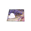 Herdabdeckplatte Ceran 60x52 Lavendel Violett Blumen Abdeckung Glas Universal