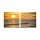 Sonnenuntergang 50x50cm 2 Glasbilder Glasbild Echtglas Wandbild Deko