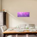 Lavendel Echtglas Glasbilder Glasbild Echtglas Wandbild Deko 80x30