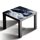 Glasplatte für IKEA LACK Tisch Glasbild 55x55 Wasser Aussicht Schwarz